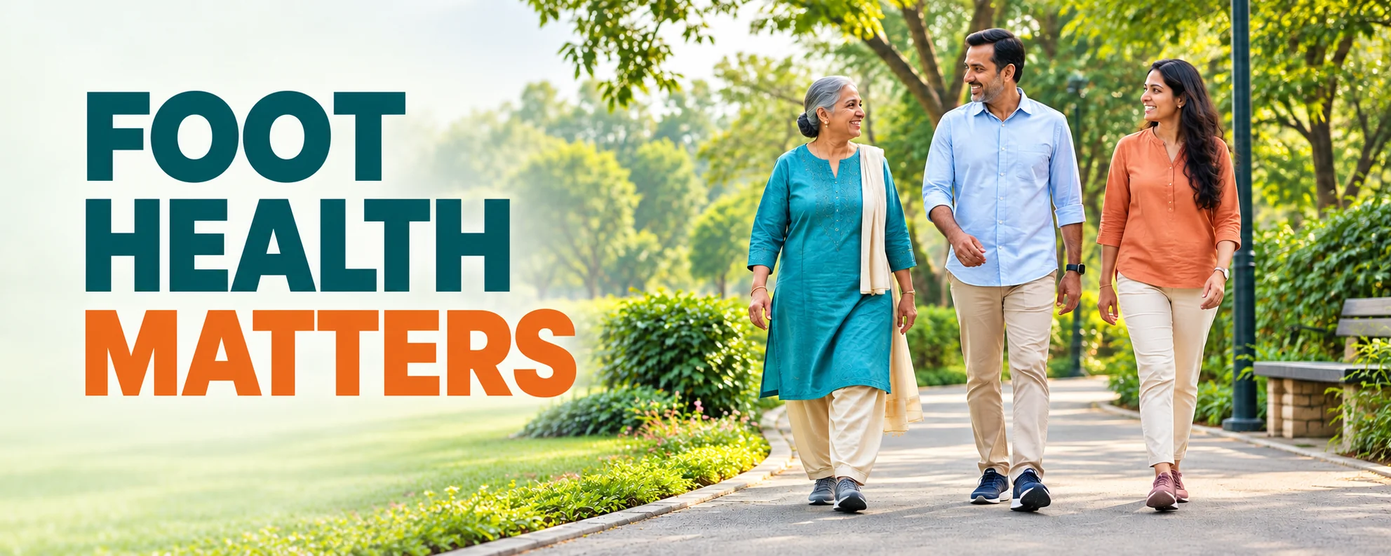 Foot health matters — three generations walking together
