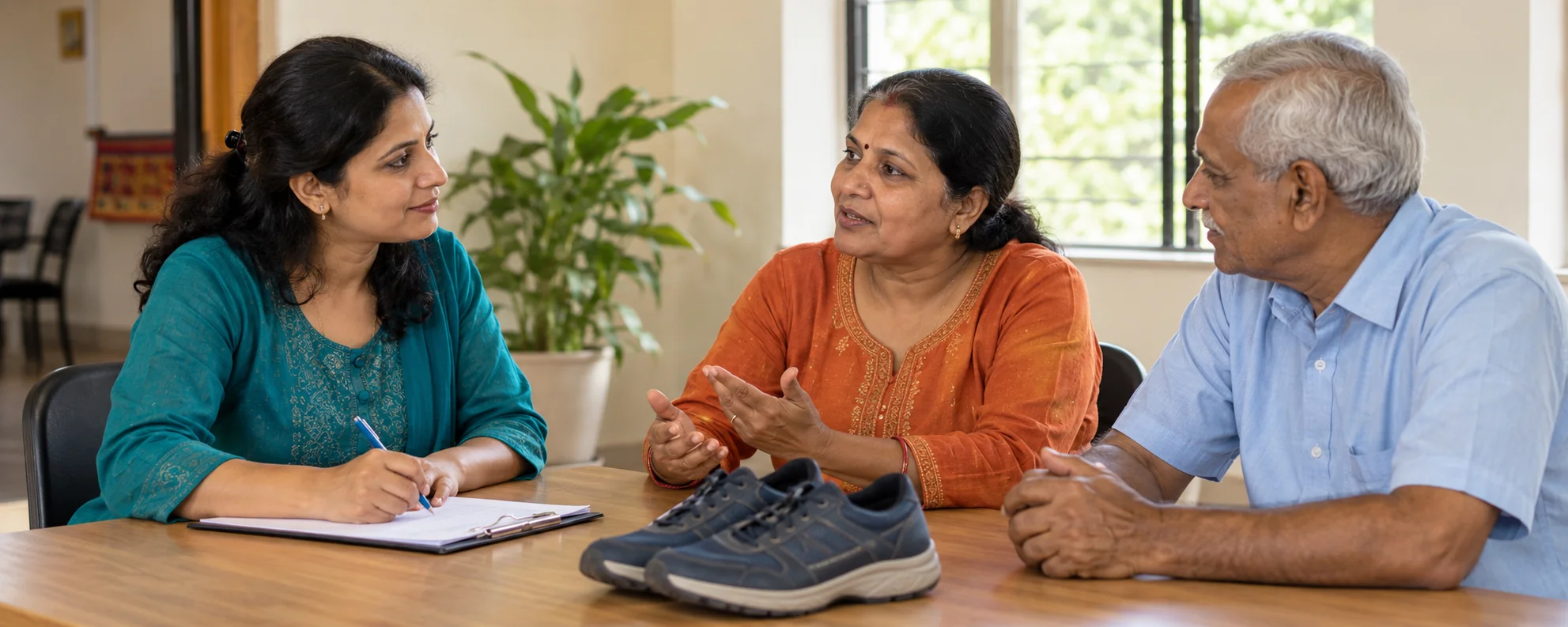 Illustrative community discussion about footwear